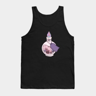 Cute Chibi Skulls in a purple poison bottle Tank Top